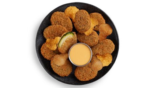  Mushroom, zucchini, and cauliflower lightly breaded and fried.